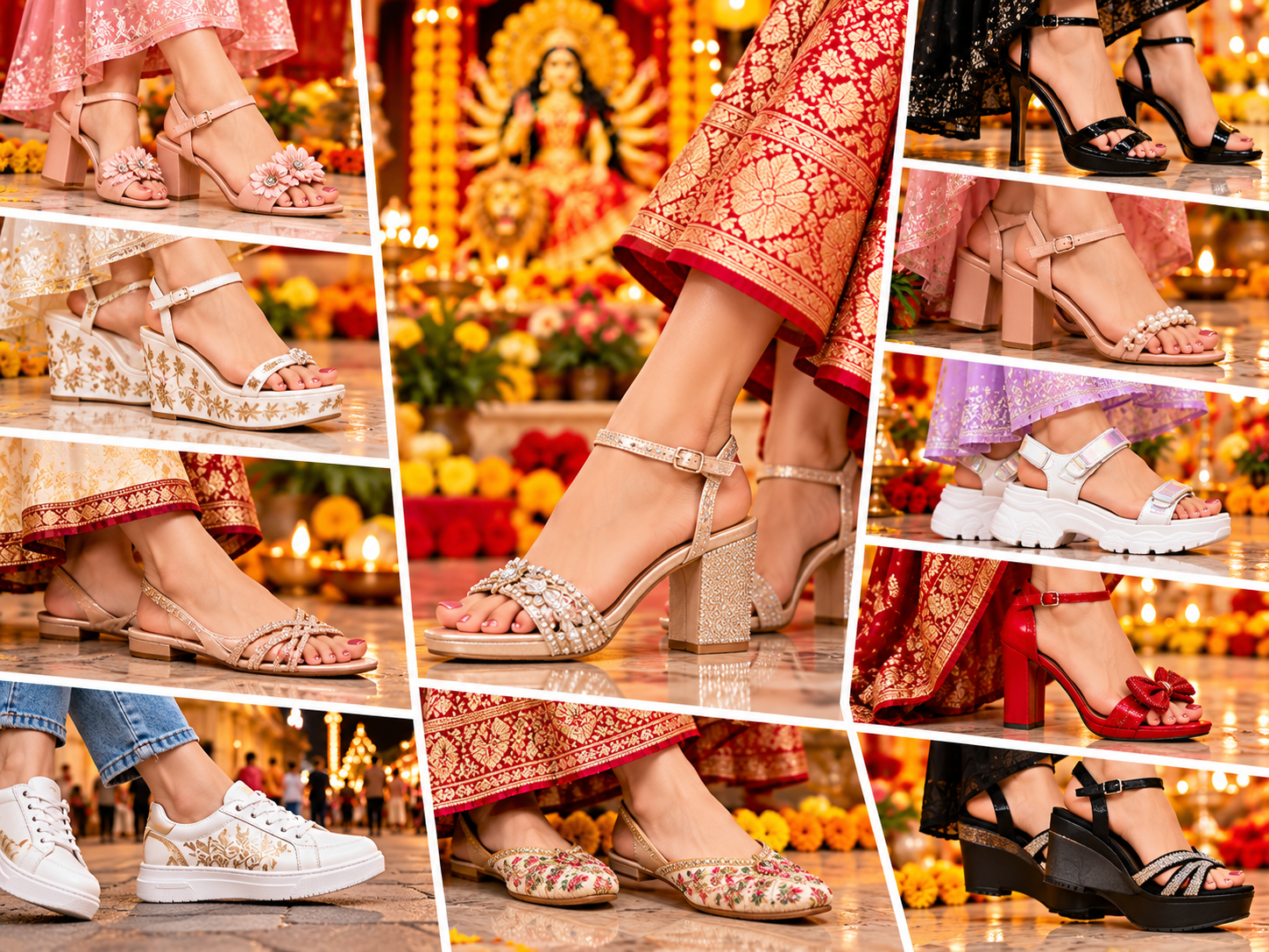 Best Sandals and Heels for Durga Puja Pandal Hopping – Complete Footwear Buying Guide 2026