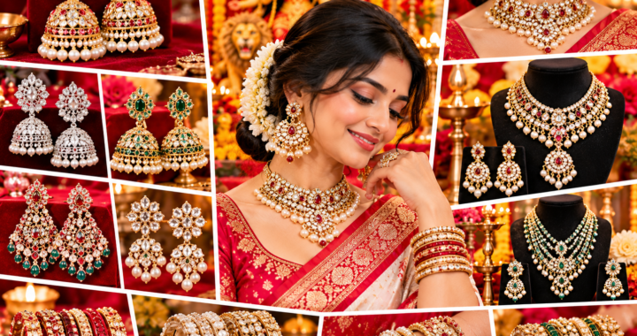 Best Imitation Jewellery for Durga Puja 2026 – Earrings, Bangles & Necklace Sets